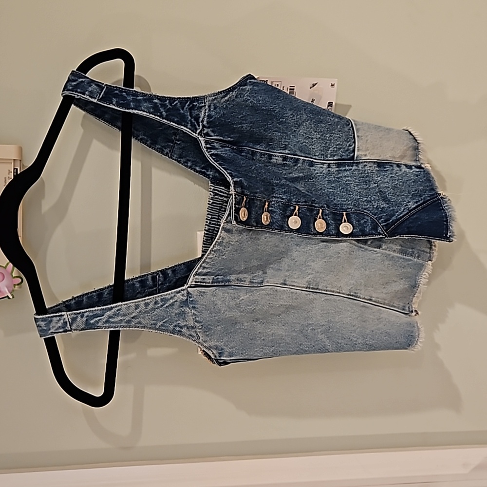 Zara DENIM Top Vest